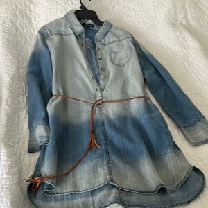 Stylish Denim Tunic with Belt